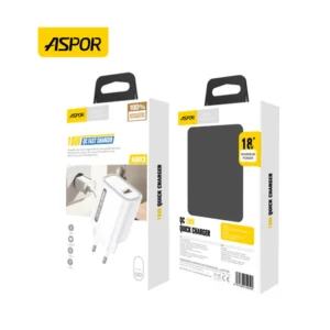 Aspor A803 18W Fast Charger QC 3.0 Adapter - 100% Authentic