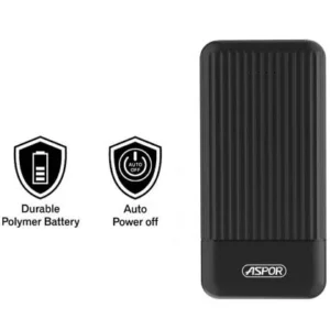 Aspor A323 Power Bank 10000mAh 2 Outputs - 100% Authentic