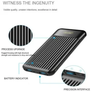 Aspor A323 Power Bank 10000mAh 2 Outputs - 100% Authentic