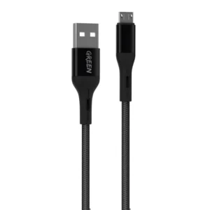 Green Braided Micro USB Cable 2A - 100% Authentic - 3 Meter