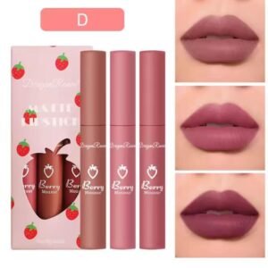 3 pcs mate lipstick set/ලිප්ස්ටික් සෙට්