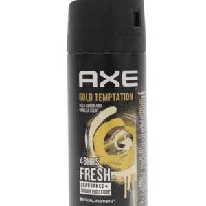 AXE Gold Temptation Gold Amber and Vanilla Scent Deodorant Body Spray (135ml)