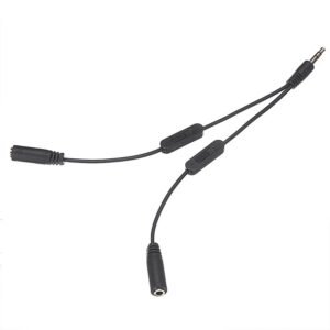 Audio jack splitter cable separate volume control /ඕඩියෝ ජැක් ස්ප්ලිටර්