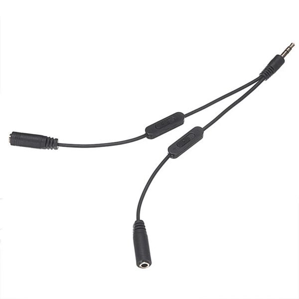 Audio jack splitter cable separate volume control /ඕඩියෝ ජැක් ස්ප්ලිටර් - Image 2