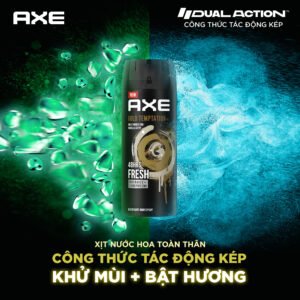 AXE Gold Temptation Gold Amber and Vanilla Scent Deodorant Body Spray (135ml)