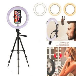 2M Adjustable LED Ring Light with Tripod Stand /ට්‍රයිපෝඩ් ස්ටෑන්ඩ්