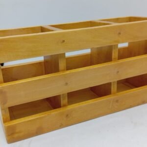 Handcrafted wooden storage Rack