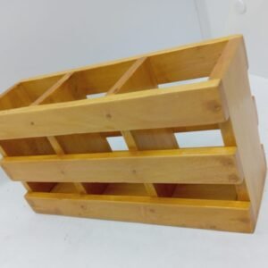 Handcrafted wooden storage Rack