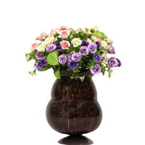 Coconut Shell Flower Vas
