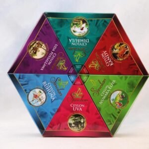 6 IN 1BLACK TEA HEXAGON PAPER GIFT BOX