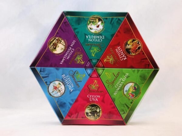 6 IN 1BLACK TEA HEXAGON PAPER GIFT BOX