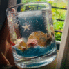 Sea Theam Glass Jar Large